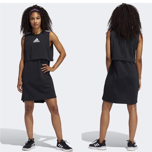 adidas Game & Go Active Dress Black/White (6) - Picture 1 of 12